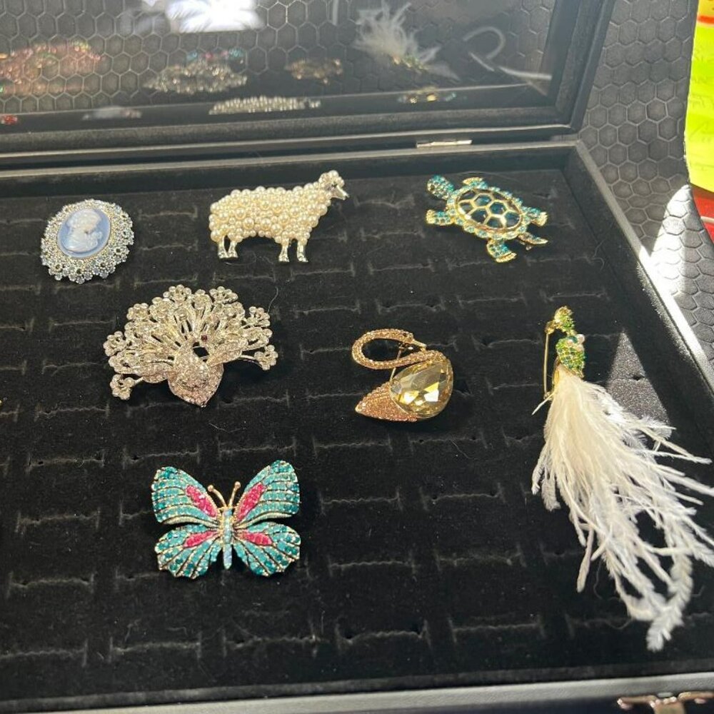 Woman's Brooches Bundle # 13- 10 Brooches total - Picture 2 of 2